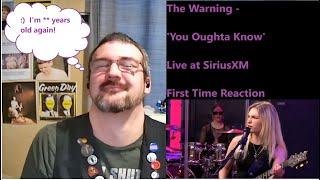 Rocking out 90s style with The Warning -'You Oughta Know' - Live at SiriusXM -  First Time Reaction