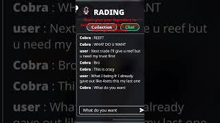 Don’t get scammed in trading hub. Roblox MVSD.