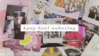 kpop haul unboxing | vlog #2 (mamamoo, nmixx and more!) ️