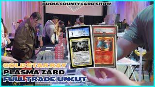 Gold Star Rayquaza & Plasma Storm Charizard Trade UNCUT | Pokemon VENDOR POV