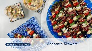 Easy Antipasto Skewers Appetizer Recipe | Mary DiSomma