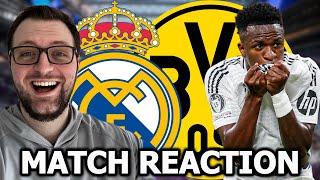 REAL MADRID VS BVB CHAMPIONS LEAGUE MATCH REACTION