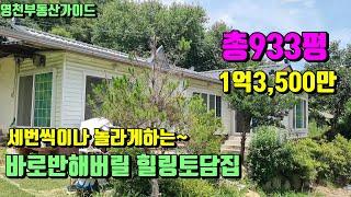 싼~2천만내려서 가성비가좋고 토지넓고 정원과실내가 예쁜~청송전원주택급매(933평)1억3,500만[매물번호808]/영천부동산가이드/영천부동산