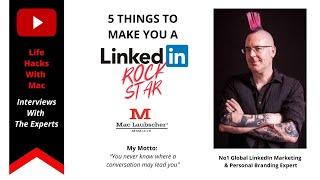 Chris J Reed, CEO With a MOHAWK 5 Things to make You a LINKEDIN ROCKSTAR. Branding, Social Marketing