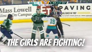 The Girls Are FIGHTING! | Boston vs. New York PWHL Chaos Recap | January 31, 2025