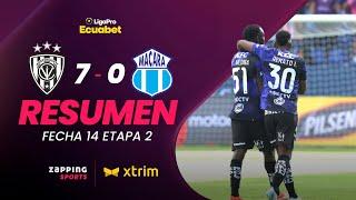 Independiente del Valle 7 - 0 Macará Resumen Fecha 14 / 2da Etapa / LigaPro Ecuabet