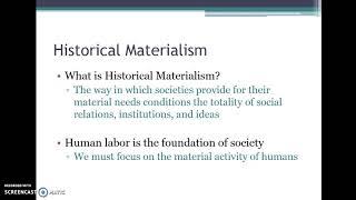 6 Historical Materialism