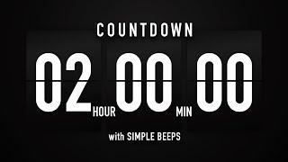 2 Hours Countdown Timer Flip Clock ️