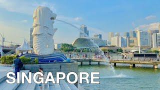 Singapore Marina Bay Sands Walking Tour 4K 