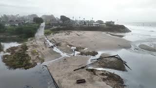 Drone shows aftermath of Santa Cruz Wharf collapse