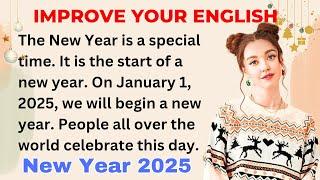 New Year 2025  | Improve your English | Everyday Speaking Skills | Level 1 - Shadowing Method