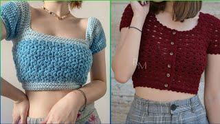 GORGEOUS CROCHET TOP COLLECTION FOR GIRLS-IDEAS PARA TOP DE GANCHILLO