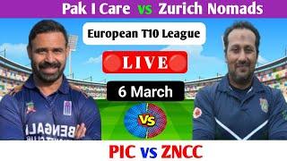 PIC vs ZNCC Live | European T10 Live | T10 Live | T10 Live Streaming | Live Cricket Match Today