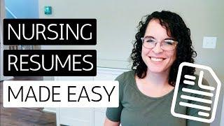 HOW TO WRITE A NURSING RESUME