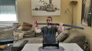 KATANZO  Custom Katana -- UNBOXING + Qualicheck! -- Freestyle Cutting Samurai Schwert - katanzo shop