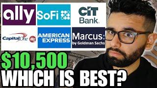 Best (FDIC-Insured) High Yield Savings Accounts 2024!  AMEX, Capital One, SoFi, Marcus, Ally