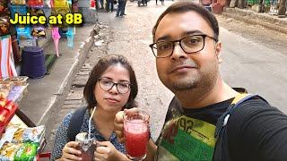 Juice Tour at Jadavpur 8B || How to be Cool in Summer || Enjoying Watermelon & Coconut Water ||