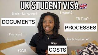  UK STUDENT VISA Application | All Documents| All Costs | CAS, Finances, English, IHS, TB Test ...