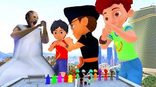  Giant Little Singham, Kicko, Shiva Take Revenge Granny Ko Aya Gussa  in GTA 5 GTA 5 Gameplay