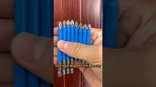 These Magnetic Drill Bits get the strongest grip on any screw️ #tools #besttools