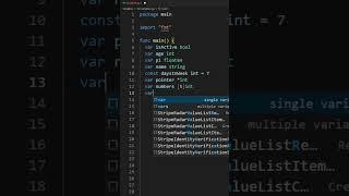 Go Language: Variables #developer #coding #golanguage #code #itprogrammer #visualstudio
