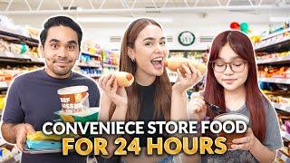 EATING CONVENIENCE STORE FOOD FOR 24HOURS! | IVANA ALAWI