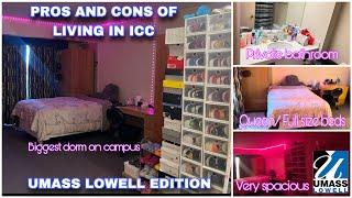 PROS AND CONS OF LIVING IN ICC | The biggest dorm at Umass Lowell | Inn and Conference Center