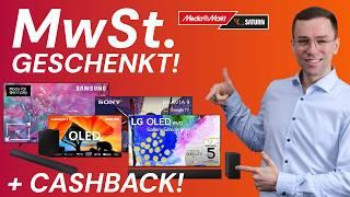 MwSt. Geschenkt & Doppel-Cashback! TV & Soundbar Deals: Super Fernseher Angebote & Aktionen #deals