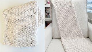 How to Crochet the Daisy Farm Diamond Weave Throw