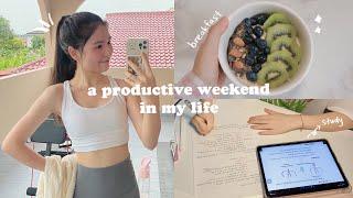 a PRODUCTIVE weekend 高效率的周末 学习｜运动｜做笔记#Malaysia