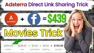 Adsterra Direct Link Earning Trick 2024 | How To Share Adsterra Direct Link Facebook