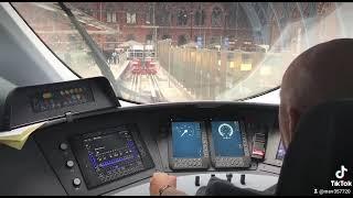 Eurostar driver's retirement train at St Pancras