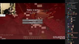 xQc gets rolled by a pig (Minecraft 1.16 speedrun)