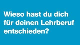 Berufsbildung Stadt Zürich – Wieso hast du dich für deinen Lehreberuf entschieden?