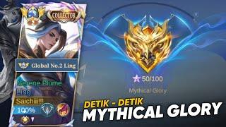 DETIK - DETIK NAIK MYTHICAL GLORY SEASON 34 | TOP GLOBAL LING FASTHAND AGGRESSIVE GAMEPLAY!