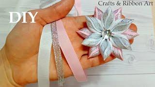  Amazing Ribbon Flower Work/ Easy Flower Making Idea/ Ribbon Tricks/ Sewing Hacks/ Flor de Fita #23