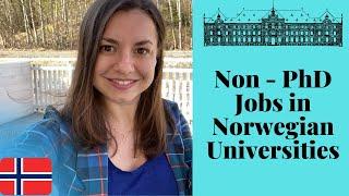 No-PhD Jobs in Norwegian Universities, NTNU. Salary. Requirements. Tasks.