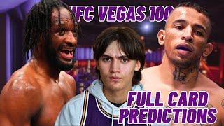 UFC Fight Night Magny vs. Prates Full Card Predictions!