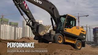 Walkaround video Volvo wheeled excavator EW205D