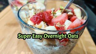 OVERNIGHT OATS | Best Morning Breakfast | Healthy & Weight Loss Recipe | #shorts