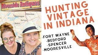 Vintage Shopping in Indiana with Misty! Vintage Road Trip Vlog