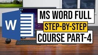 MS WORD Complete Course in (Urdu/Hindi) Part 4