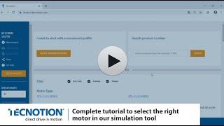 Complete tutorial to select the right motor in our simulation tool