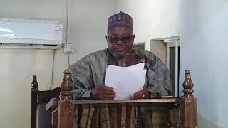 *KHUTBA  JUMMA’A**Mai Taken:*TALAUCI  DA  ILLOLINSA*:( * Sheikh Adam Muhammad Dokoro Gombe *