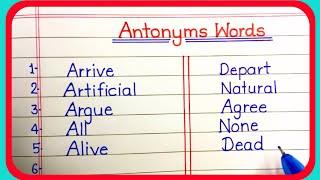 Antonyms|30 Antonyms likhna sikhe |Antonyms kaise likhe|Antonym synonyms