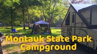 Montauk State Park Campground Tour - Park Travel Review