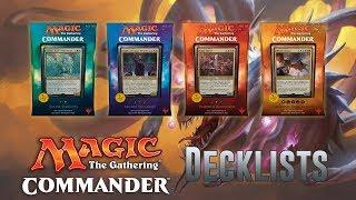 Commander 2017 Deck Lists