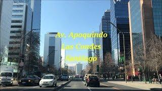 Apoquindo avenue at Las Condes in Santiago, Chile