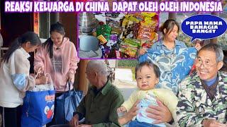 KELUARGA DI CHINA BAHAGIA SEKALI DIBERIKAN OLEH OLEH DARI INDONESIA,MAMA PAPA SANGAT BERTERIMA KASIH