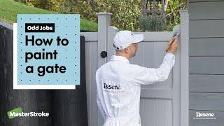 Odd Jobs - How to paint a gate